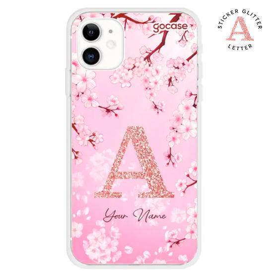 Pink Glitter Custom Name Phone Case