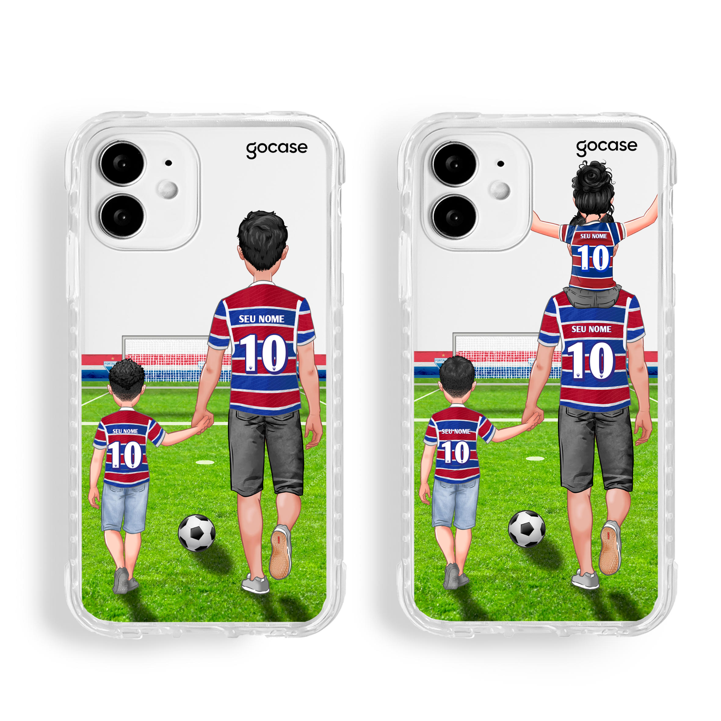 Capinha para celular Fortaleza - Pai e filho(a) Tricolores