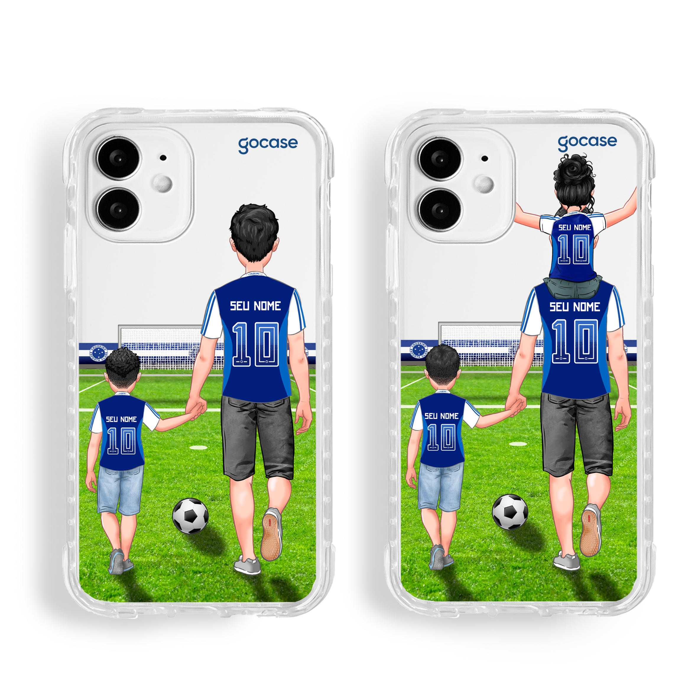 Capinha para celular Cruzeiro - Pai e filho(a) Celestes