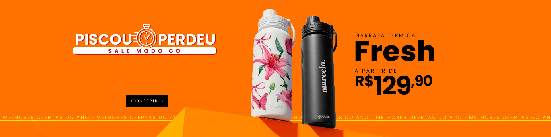 Garrafa Fresh - RELÓGIO