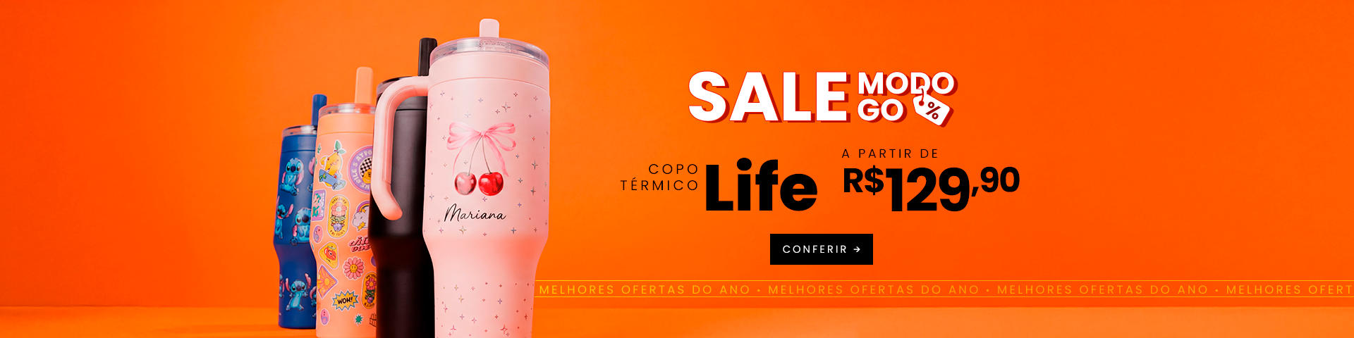 Copo Life - RELÓGIO 