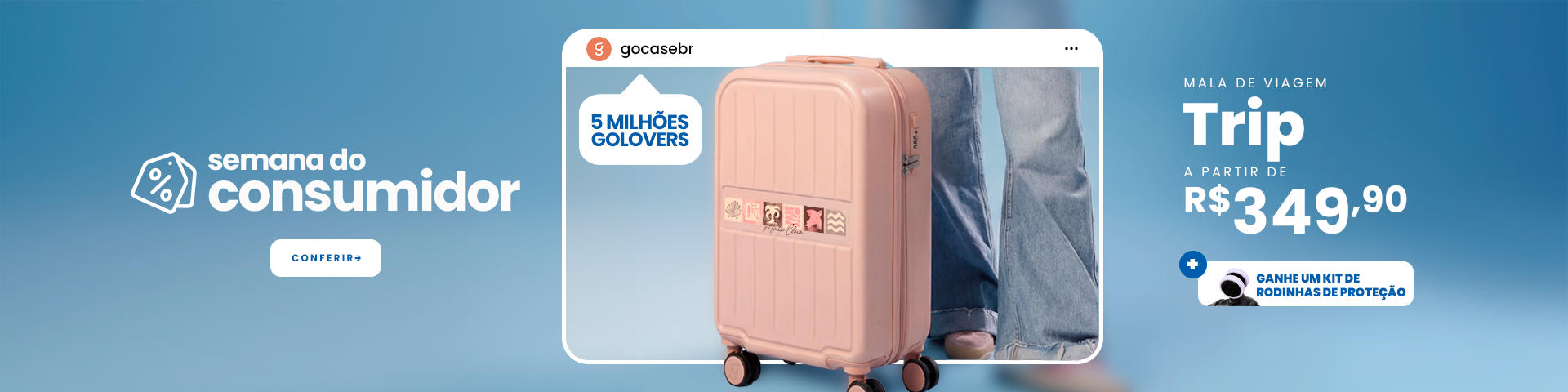 Mala de Bordo Trip - RELÓGIO 