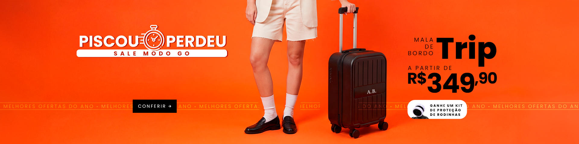 Mala de Bordo Trip - RELÓGIO 