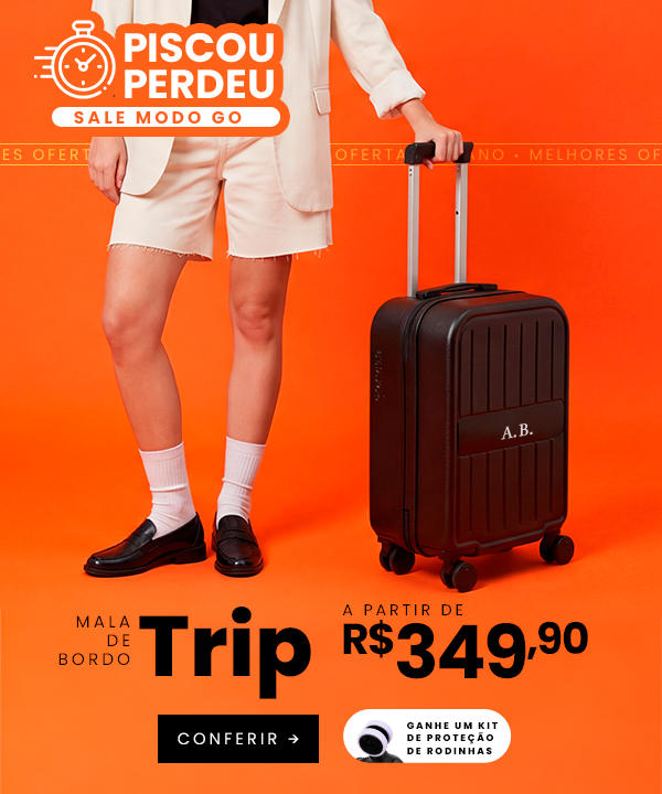 Mala de Bordo Trip - RELÓGIO 