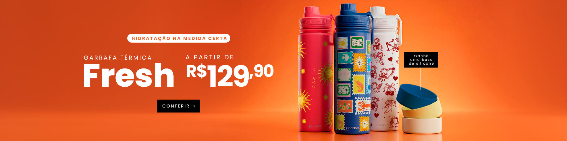 Garrafa Fresh - RELÓGIO