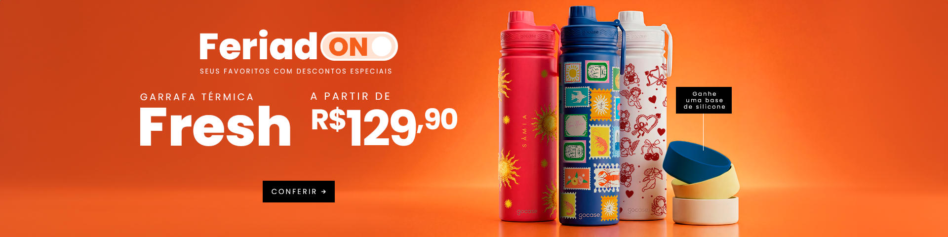 Garrafa Fresh - RELÓGIO