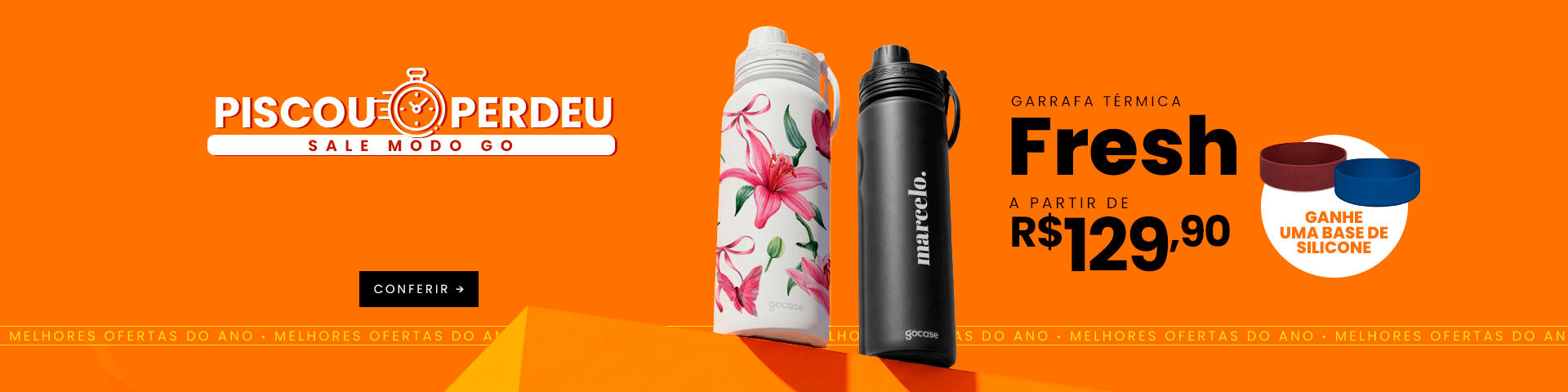 Garrafa Fresh - RELÓGIO