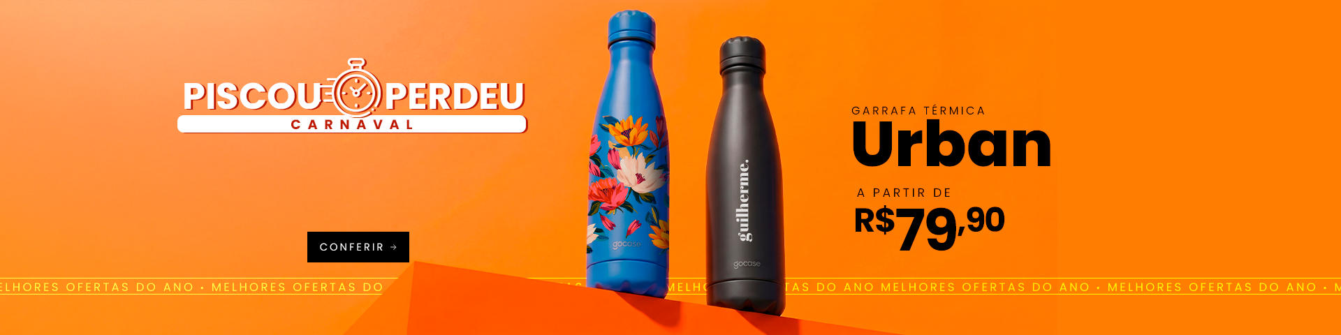 Garrafa Térmica URBAN - RELÓGIO 