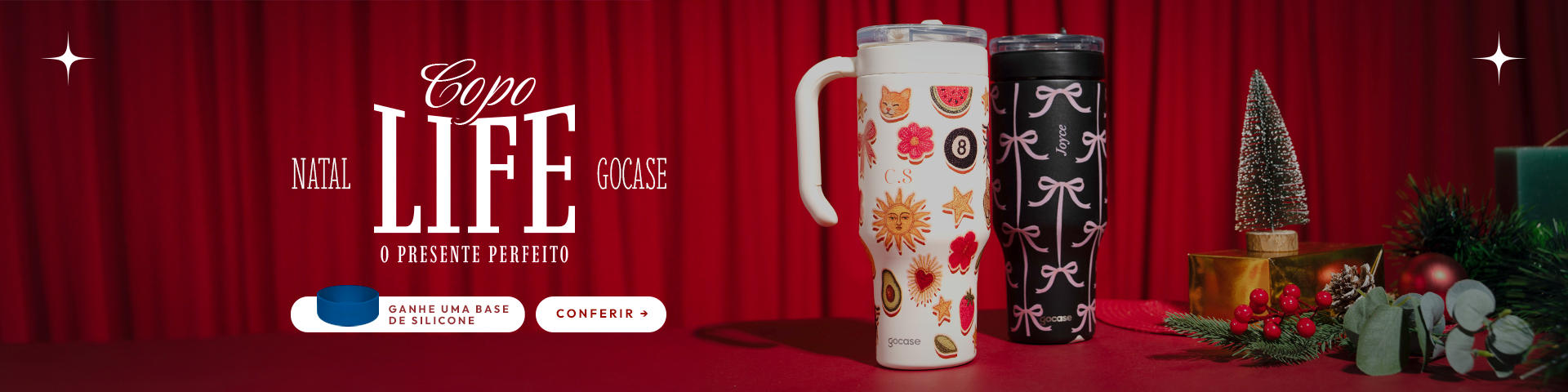 Copo Life - GOBLACK - RELÓGIO 