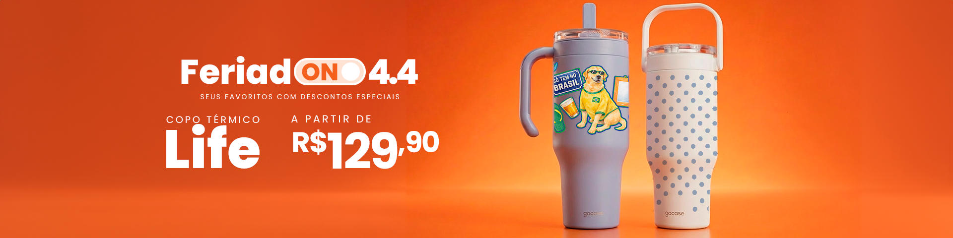 Copo Life - GOBLACK - RELÓGIO 