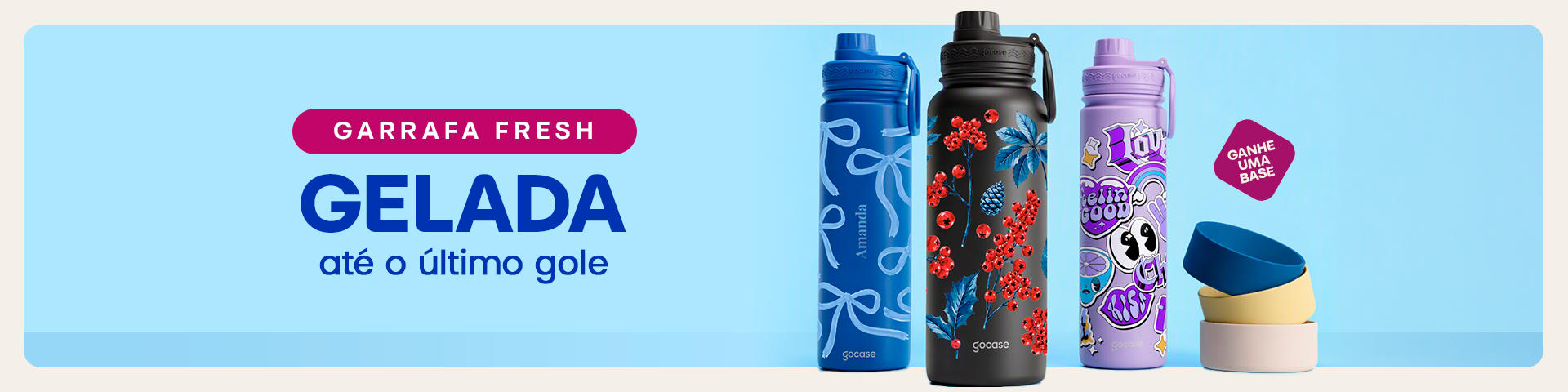 Kit Promocional: Garrafa Térmica Fresh + Ebook.