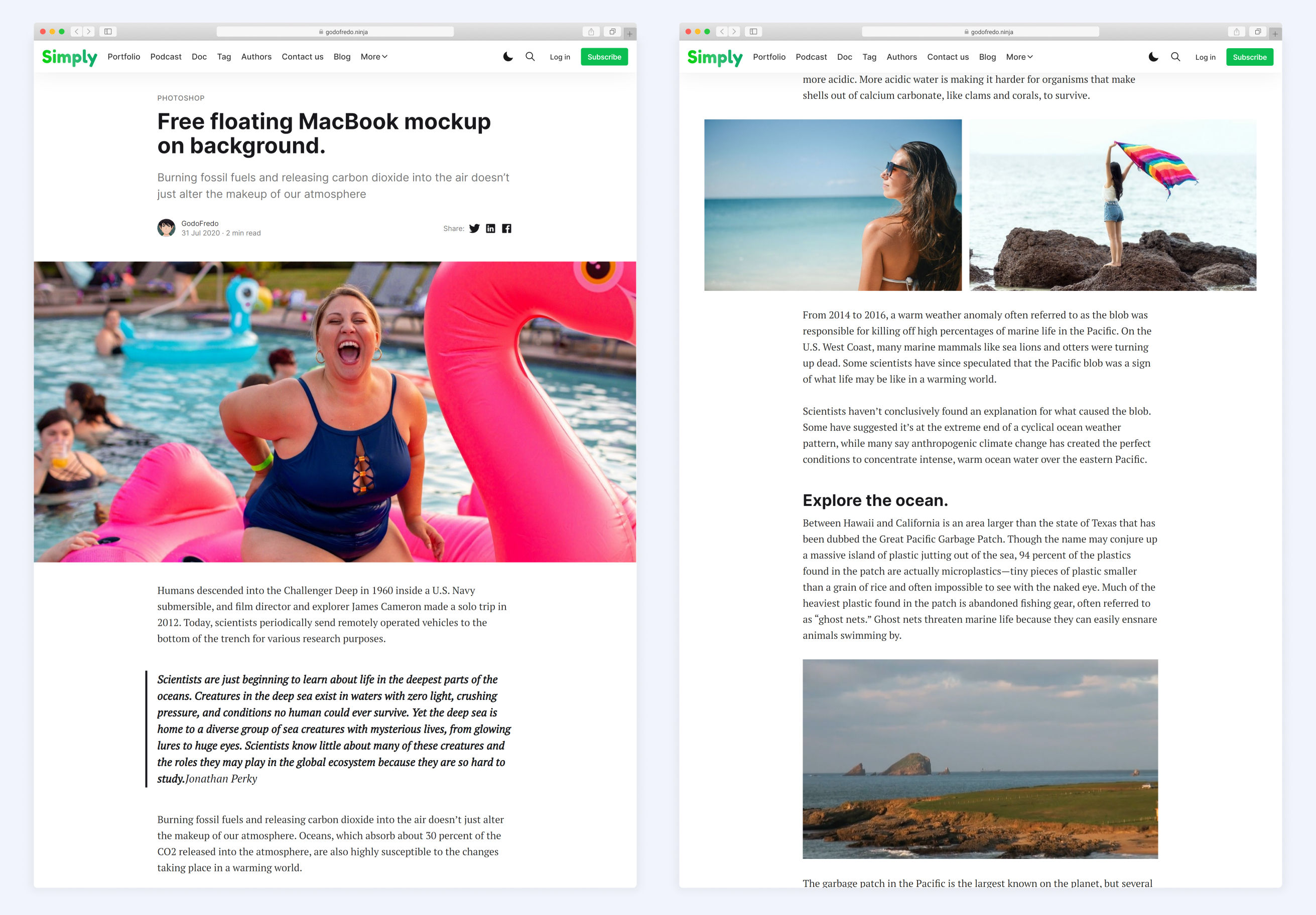 Ghost post format full