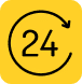 24*7 Support Available icon