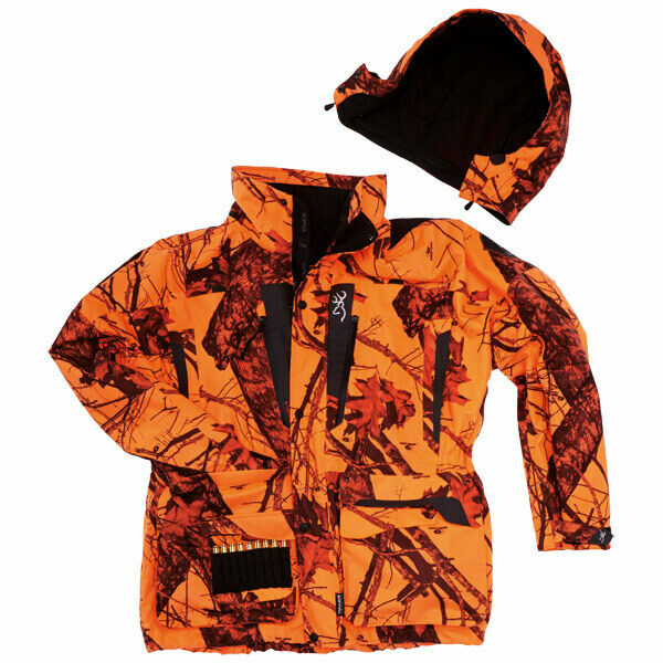 Vergleichstests Jagdjacken 2 Browning XPO Big Game Jagd Jacke Blaze Orange Camo Drückjagdjacke Treibjagd