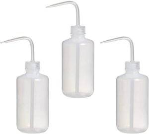 Lab Wash Bottle 250ml (pack of 3) - Laboratory Wash Bottle, Safety Wash Bottle, Wash Bottle Chemistry, Lab Squeeze Bottle, Squeeze Wash Bottle, Squirt Bottle | Professional Grade | Bulk Available