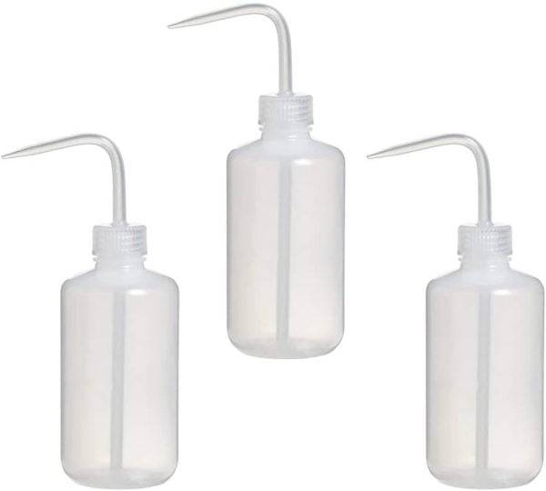 Lab Wash Bottle 250ml (pack of 3) - Laboratory Wash Bottle, Safety Wash Bottle, Wash Bottle Chemistry, Lab Squeeze Bottle, Squeeze Wash Bottle, Squirt Bottle | Professional Grade | Bulk Available