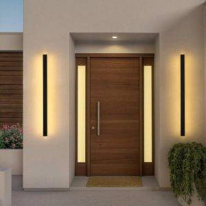 Long/tall LED wall lamp with Iron finish - modern style | Professional Grade | Bulk Available