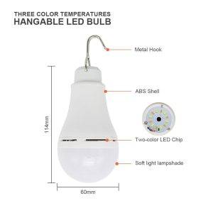 Outdoor USB LED Light Bulb Try-Colour Adjustable Brightness Dimmable Portable Lanterns For Camping Fishing Hiking Tent | Professional Grade | Bulk Available