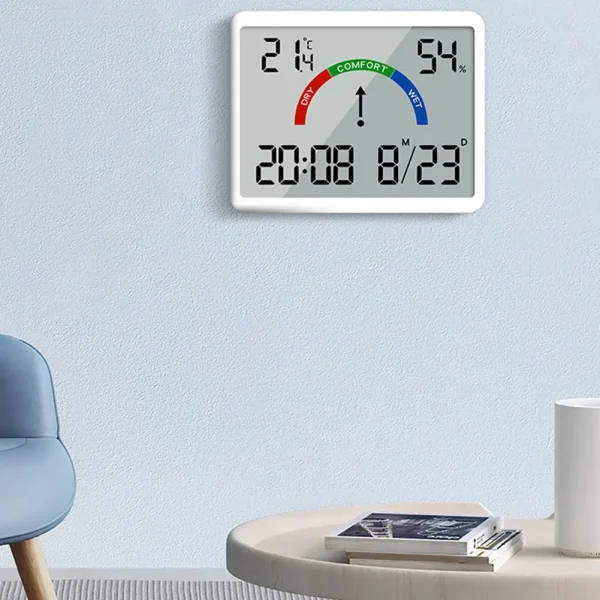 Temperature Humidity Meter Multi-function Magnetic Design Large Screen ...