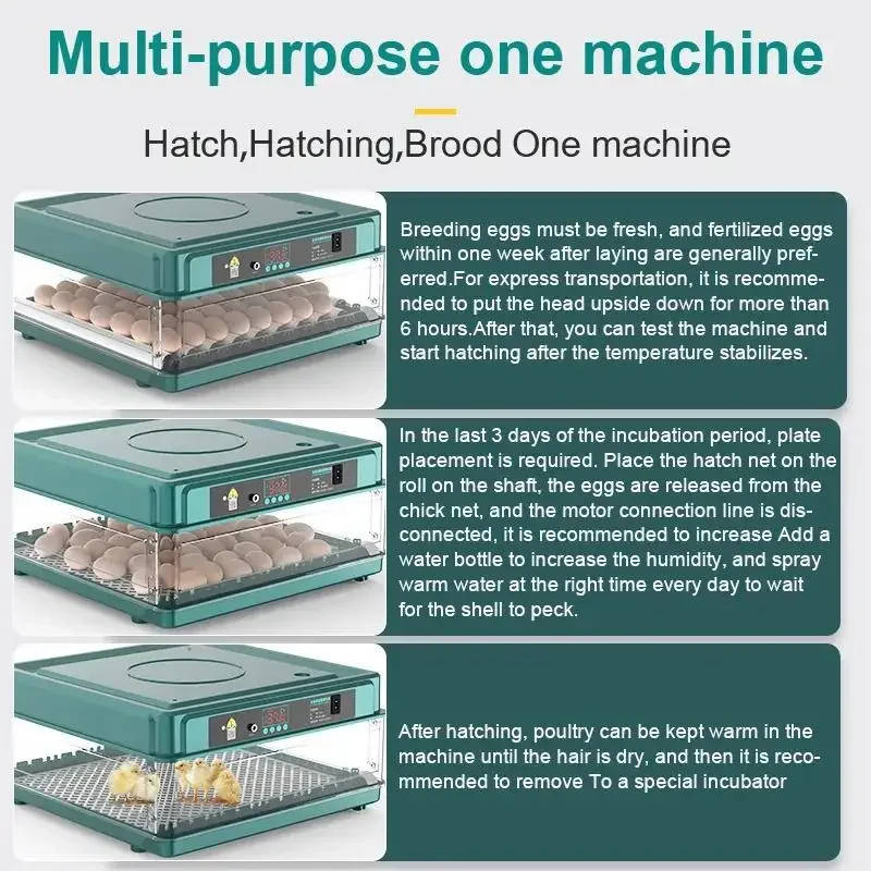 9/15 eggs incubator with drawer type mini egg incubator with automatic water ionic waterbed replenishment and temperature contro | Professional Grade | Bulk Available Sep-15 9/15 eggs incubator with drawer type mini egg incubator with automatic water ionic waterbed replenishment and temperature contro | Professional Grade | Bulk Available - Image 4
