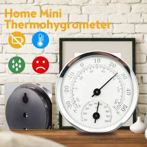 Mini Thermo-Hygrometer Analog Indoor Hygrometer Temperature and Humidity Meter Battery Free Diameter 58MM | Professional Grade | Bulk Available