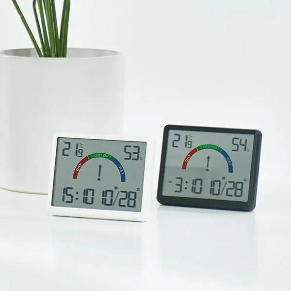 Temperature Humidity Meter Multi-function Magnetic Design Large Screen ...