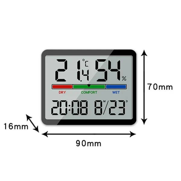 Temperature Humidity Meter Multi-function Magnetic Design Large Screen ...