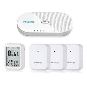 INKBIRD WiFi Hygrometer Thermometer Sensor Pack with WiFi Gateway, Indoor Outdoor Smart Temperature Humidity Monitor for Room | Professional Grade | Bulk Available