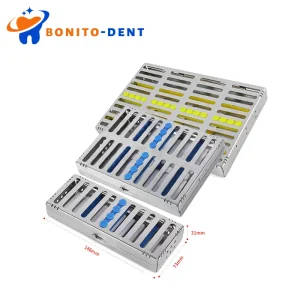 Dental Sterilization Cassette Tray 5 10 20 Grid Sterilize Rack Autoclavable Equipment Stainless Steel for Tweezers Clip Pincers | Professional Grade | Bulk Available