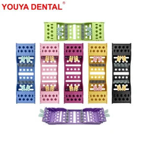 4 Slots Dental Instruments Plastic Disinfection Box Autoclavable Sterilization Tray Case Cassette Holder Rack Dentistry Lab Tool | Professional Grade | Bulk Available