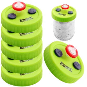 Autoclavable Wide Mouth Jar Lids With Self Healing Injection Port
