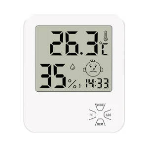 Digital Thermometer Hygrometer Alarm Clock