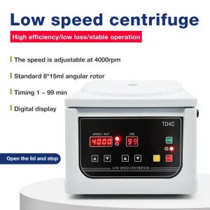 TD4C Desktop Centrifuge Machine 4000rpm LCD Timer