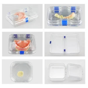 Transparent Dental Storage Box for Crowns and Bridges