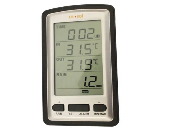 Wireless Rain Gauge Thermometer | Indoor Outdoor Weather Station - Image 2