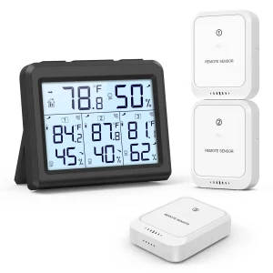 Digital Indoor Thermometer Hygrometer ORIA Wireless Sensors