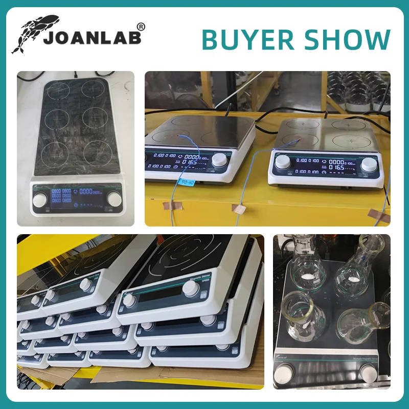 JOANLAB Multi-station Magnetic Stirrer with Heating Efficiently mix and heat with JOANLAB's digital magnetic stirrer, perfect for multi-sample laboratory tasks. multi-station magnetic stirrer Efficiently mix and heat with JOANLAB's digital magnetic stirrer, perfect for multi-sample laboratory tasks. JOANLAB Multi-station Magnetic Stirrer with Heating - Image 6