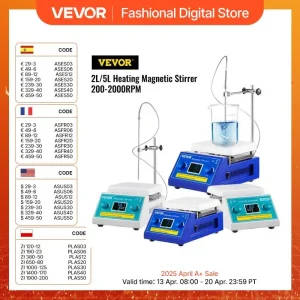 Magnetic Stirrer Hot Plate Mixer VEVOR Digital Display