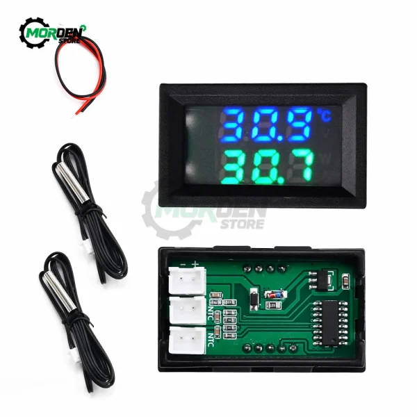 LED Display Digital Voltmeter Temperature Sensor Temperature Sensor LED ...