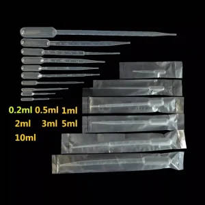 Graduated Disposable Plastic Dropper Pipette 1ml to 10ml