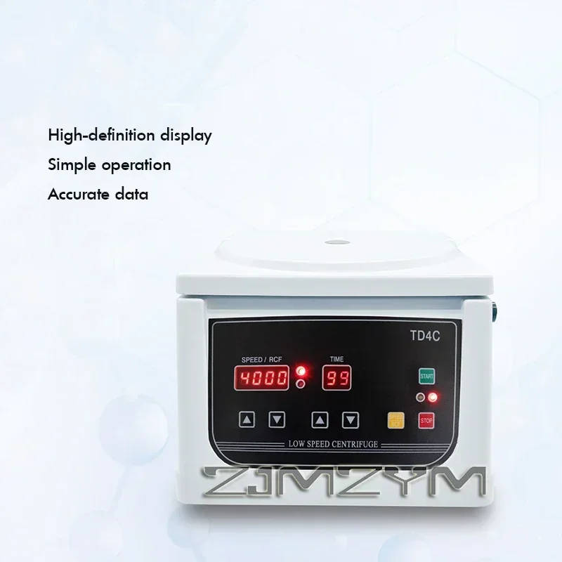 Digital Display Laboratory Centrifuge TD4C Low Speed Efficiently separate lab samples with the TD4C centrifuge. Features digital display, 4000rpm speed, and six rotators for versatile lab use. Digital Display Laboratory Centrifuge Efficiently separate lab samples with the TD4C centrifuge. Features digital display, 4000rpm speed, and six rotators for versatile lab use. Digital Display Laboratory Centrifuge TD4C Low Speed - Image 4