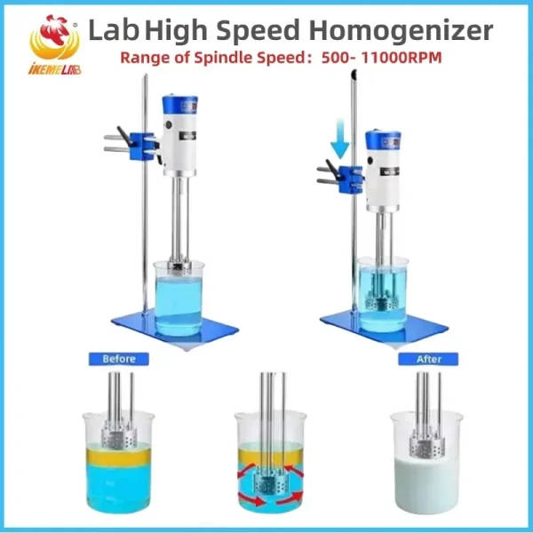 IKEME High Speed Lab Homogenizer Mixer for Cosmetics