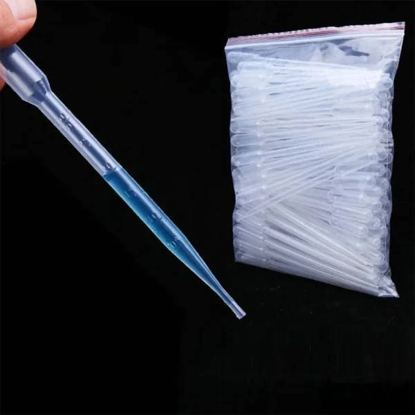 10pc Graduated Plastic Pipette Dropper Set for Laboratory Use - Image 2