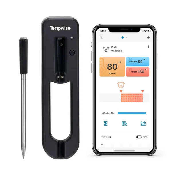 Bluetooth Smart Oven Thermometer for Grill & Smoker