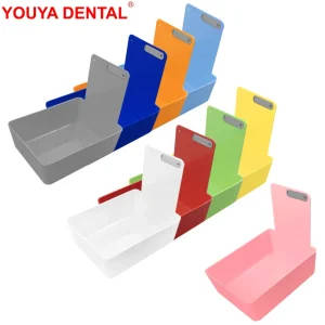 Dental Lab Storage Tray Set with Clip Holders