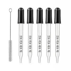 Calibrated Glass Eye Dropper Pipettes