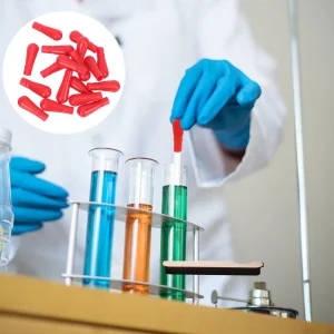 Silicone Pipette Dropper Caps Red Rubber Bulbs