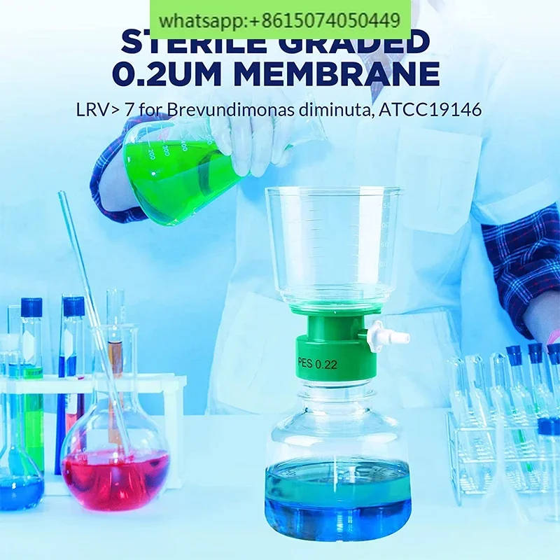 Disposable Vacuum Filtration System for Laboratory Use High-quality disposable vacuum filtration system available in multiple capacities and membrane types, ideal for laboratory use. vacuum filtration system High-quality disposable vacuum filtration system available in multiple capacities and membrane types, ideal for laboratory use. Disposable Vacuum Filtration System for Laboratory Use - Image 4