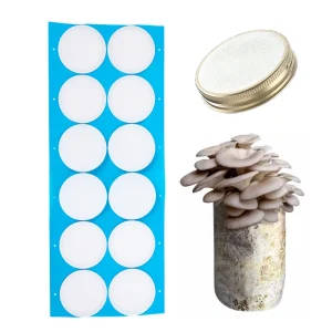 Synthetic Filter Paper Stickers for Mushroom Cultivation