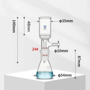 Vacuum Filtration Device Porous Glass Plate Filter Funnel